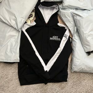 Honda Men's Black & White Pullover Hoodie